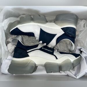 GIVENCHY Women's White & blue Jaw Chunky Sneakers | Size 37.5